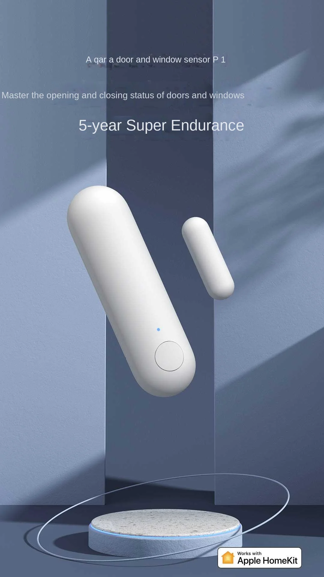 Aqara 문짝 및 창문 센서 P1 Zigbee 3.0 스마트 홈 무선 보안 유도 마그네틱 스마트 경보 시스템, 애플 홈키트용