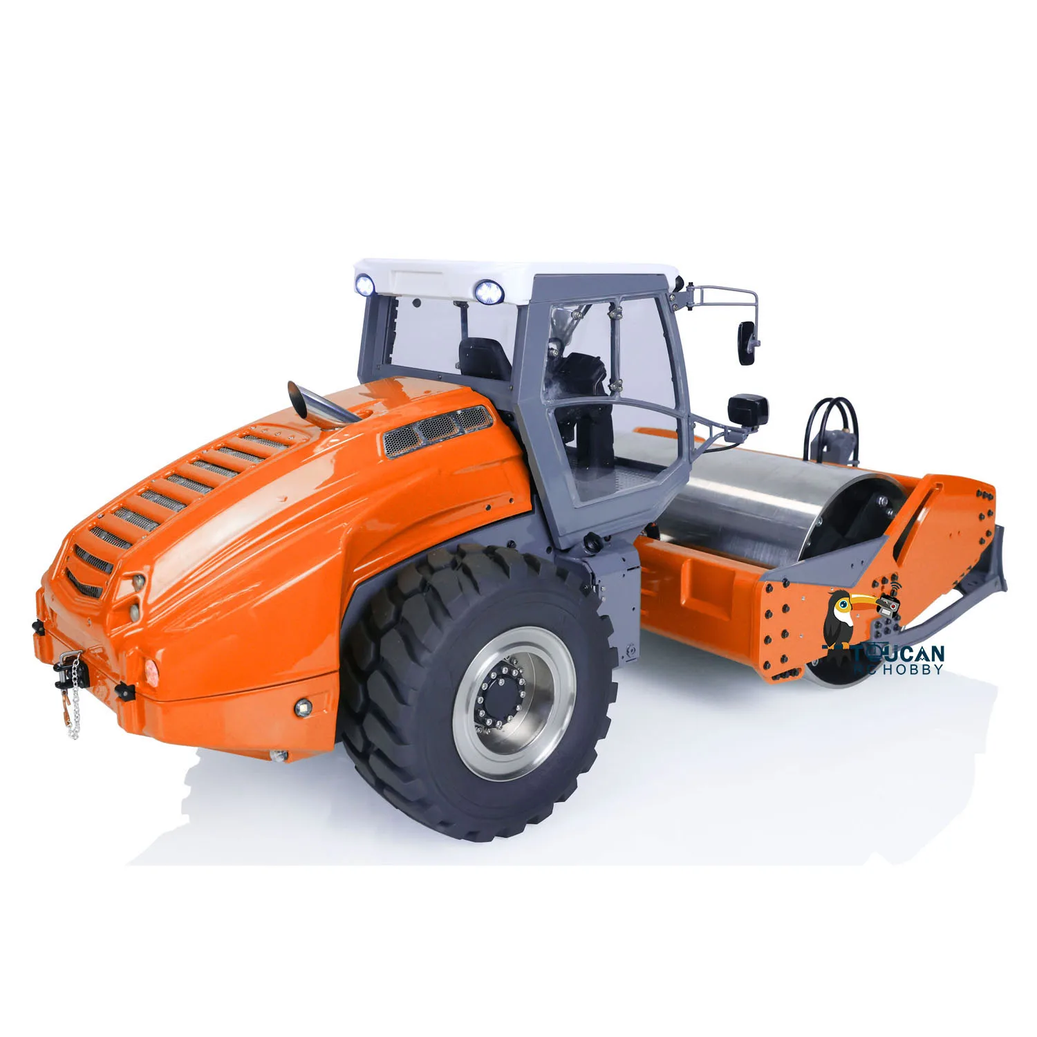 LESU Metal 1/14 RC Hydraulic Road Roller Aoue-H13i RTR Remote Control Car Model with Light Sound System W/O Charger TH22706-SMT3 3