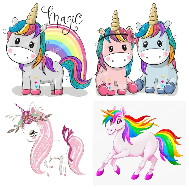 

Tri koshki RC054 Lovely Unicorn Wall Sticker Waterproof Decal PVC Home Decoration Kids Room Door Toile