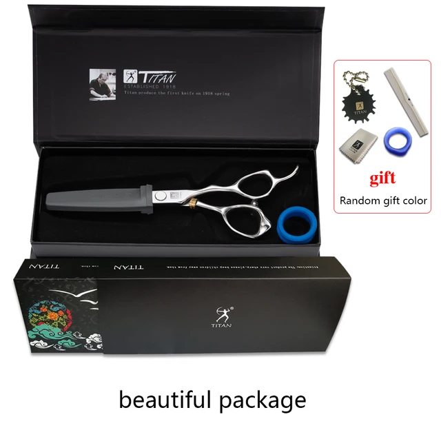 Titan Hairdressing Scissors Barber Tools for Hair Professional Thinning Shears VG10 Steel 6.0 Inch 6