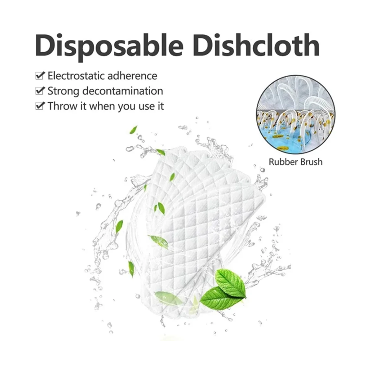 

100Pcs for Ecovacs Deebot Ozmo T8 T8+/ T8 AIVI T9 AIVI / N8 Pro/ N8 Pro+ Vacuum Cleaner Disposable Mop Cloth Accessories