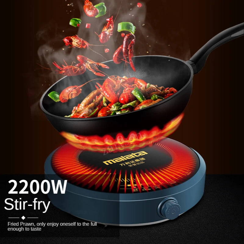 Electric Induction Cooker Boiler Waterproof 2200W Stir-Fry Cooking Plate Intelligent Hot Pot Stove Cooktop Burner induction cooker