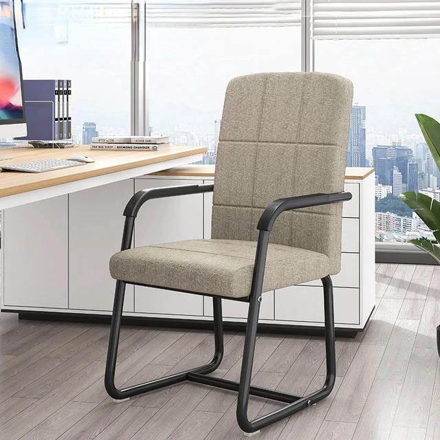 Silla de ordenador para el hogar, escritorio sedentario, plegable, con  respaldo, para dormitorio, estudio, taburete de estudio - AliExpress