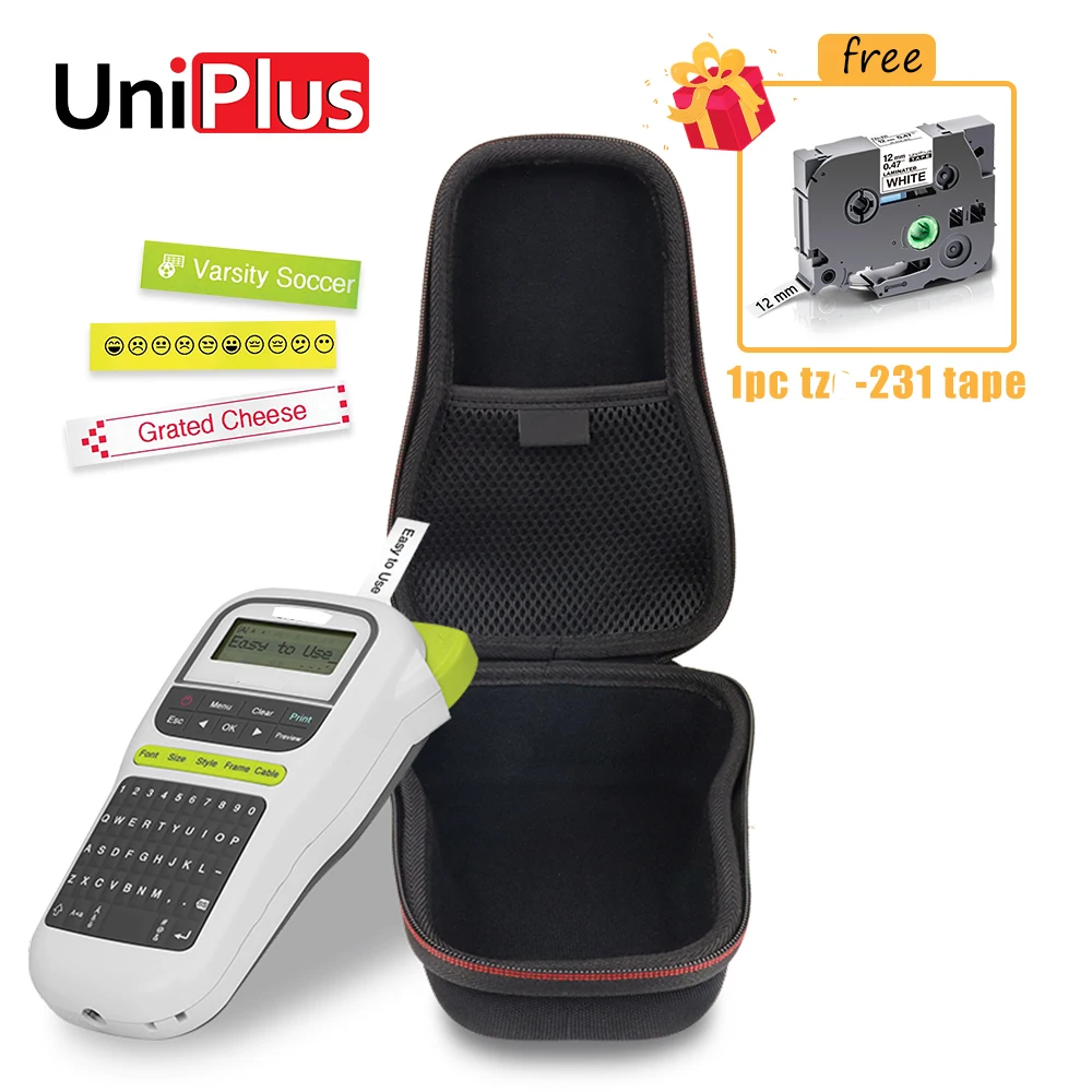 Uniplus-fit Irmão p Toque Portátil Travel Business Bolsa Case Label Maker Carregando Caixa de Proteção pt H110 Pt-h110 Pth110 Pth100