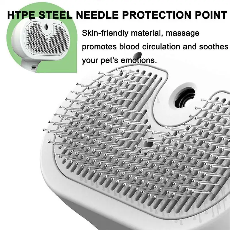 Upgraded Pet Spray Grooming Comb Steamy Floating Hair Removal Tool for Dogs Cats Easy Cleaning Comb Pets Styling Accessories