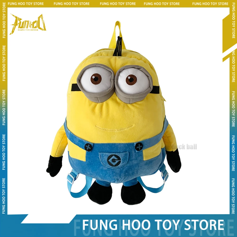 Cartoon Minions Peluche Zaino Hot Movie Zainetto Bella Hip Cool Mallow Anime Cute Big Eyes Bag Zainetto Donna Regali Di Compleanno