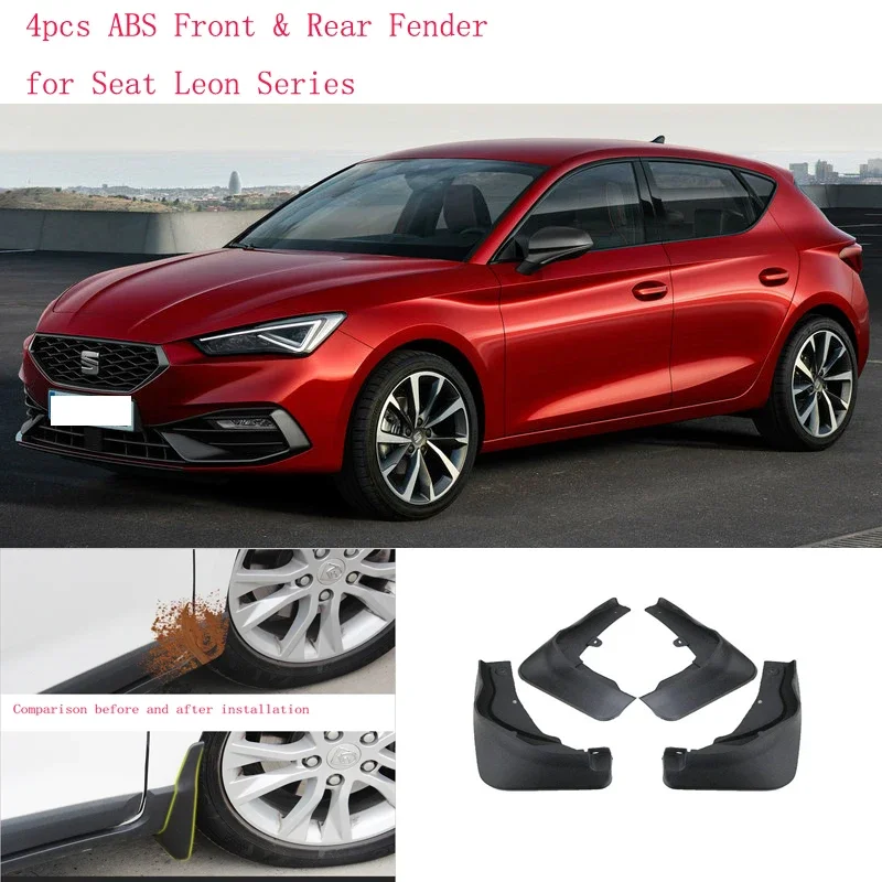 

4 шт., передние и задние брызговики из АБС-пластика для Seat Leon