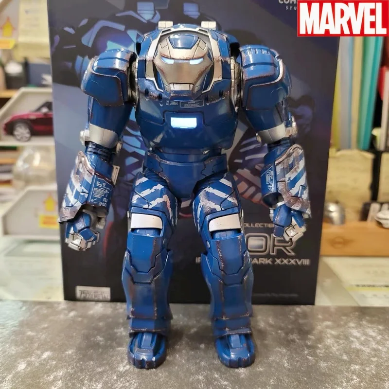 

31cm Iron Man Blue Igor Mk38 Marvel The Avengers Legends Assembling Model Color Box Collectible Figures Ornaments Toys