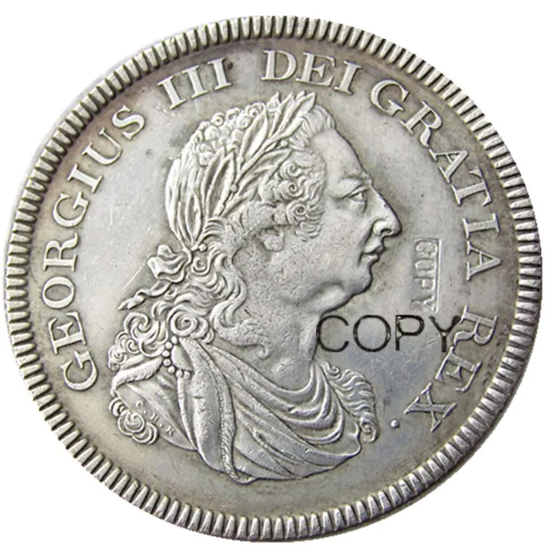 

GREAT BRITAIN TRADE DOLLAR 1804 GEORGE III Silver Plated Copy Coin