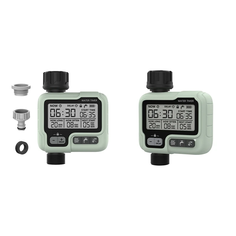 

Digital Sprinkler Timer Automatic Watering Device Timer For Garden Hose, Auto & Manual Watering Control For Yard, Lawns A