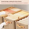 WISH Multi-Functional Closet Organizer,Steel Ring Storage Box, Fabric Folding Bedroom Wardrobe Clothes Storage Box 2