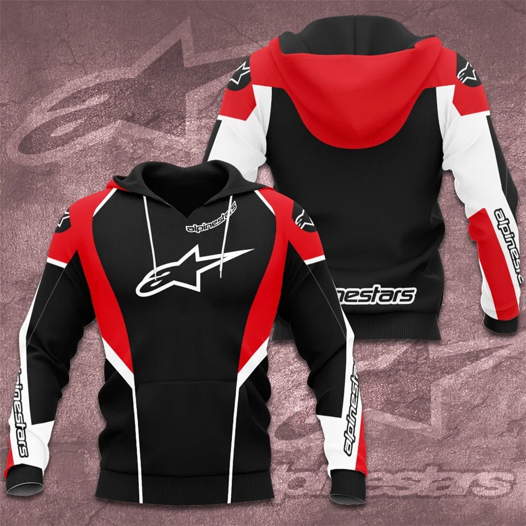 

New Hot Selling Motorcycle Racing Team F1 Print Men's Women's Y2k Hoodie Casual Sweatshirt Winter Lazy Style Pullover Plus Size