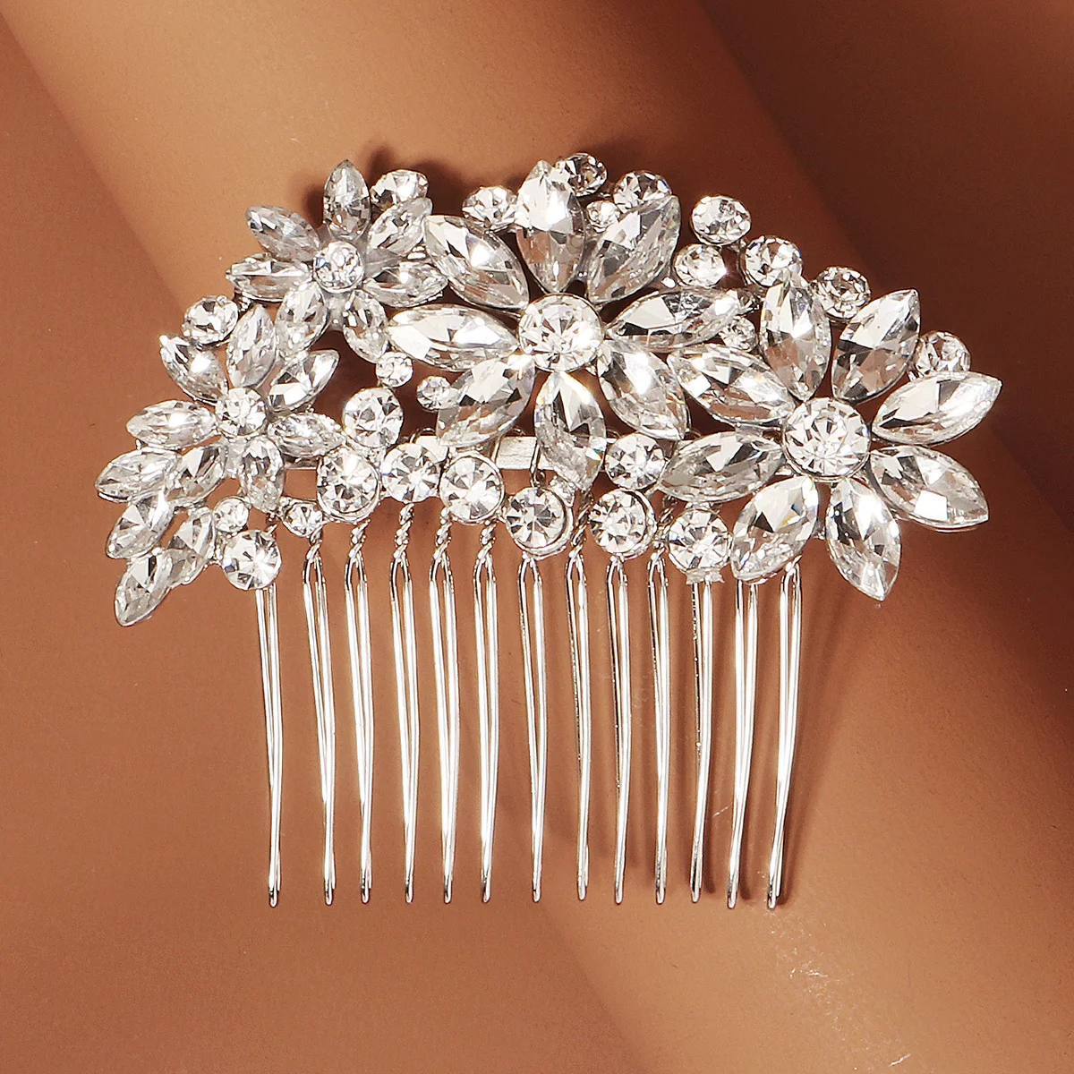 S13e5e9789d0d45978f9514b71ccd873fd Bridal Wedding Hair Accessories Crystal gold Silver Color Hair Combs for Women Bride Headpiece Party Jewelry Bridesmaid Gift Mallzona
