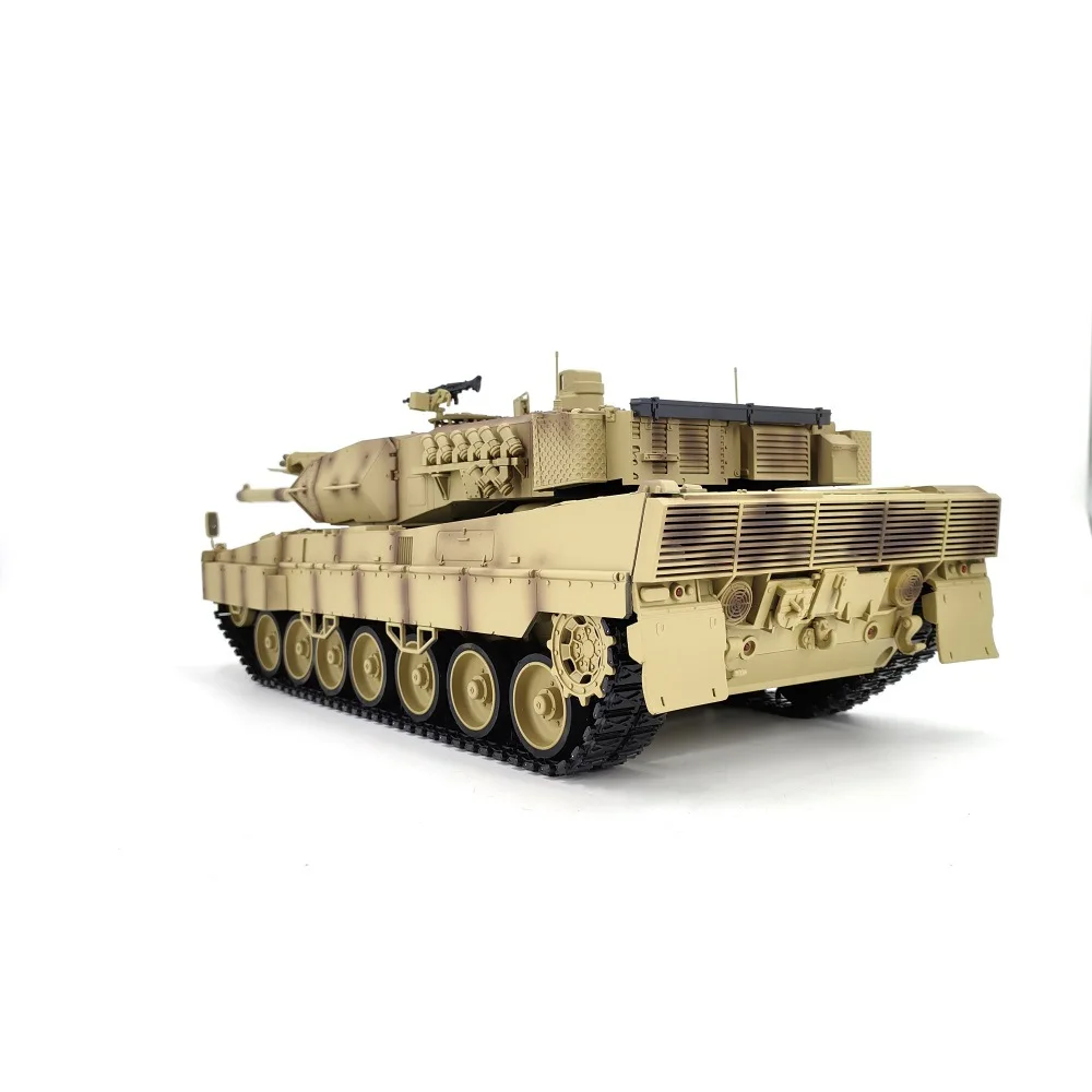 New 1: 16 German Leopard 2A7 Main Battle Tanke Model Remote Control Simulation Toys Against The Tank Electric  RC Model Gift 4