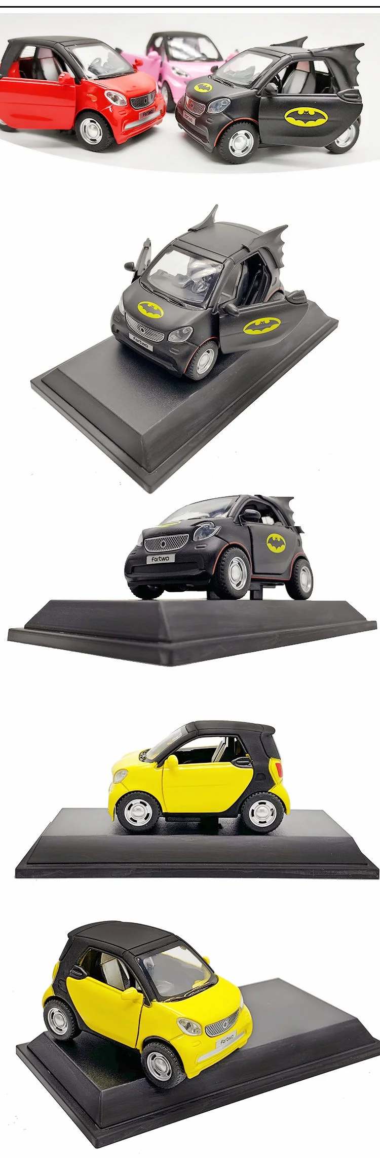ミニカー Smart Fortwo MINICHAMPS 400036300 Scale 1/43 | SMART FORTWO COUPE 2007 BLACK