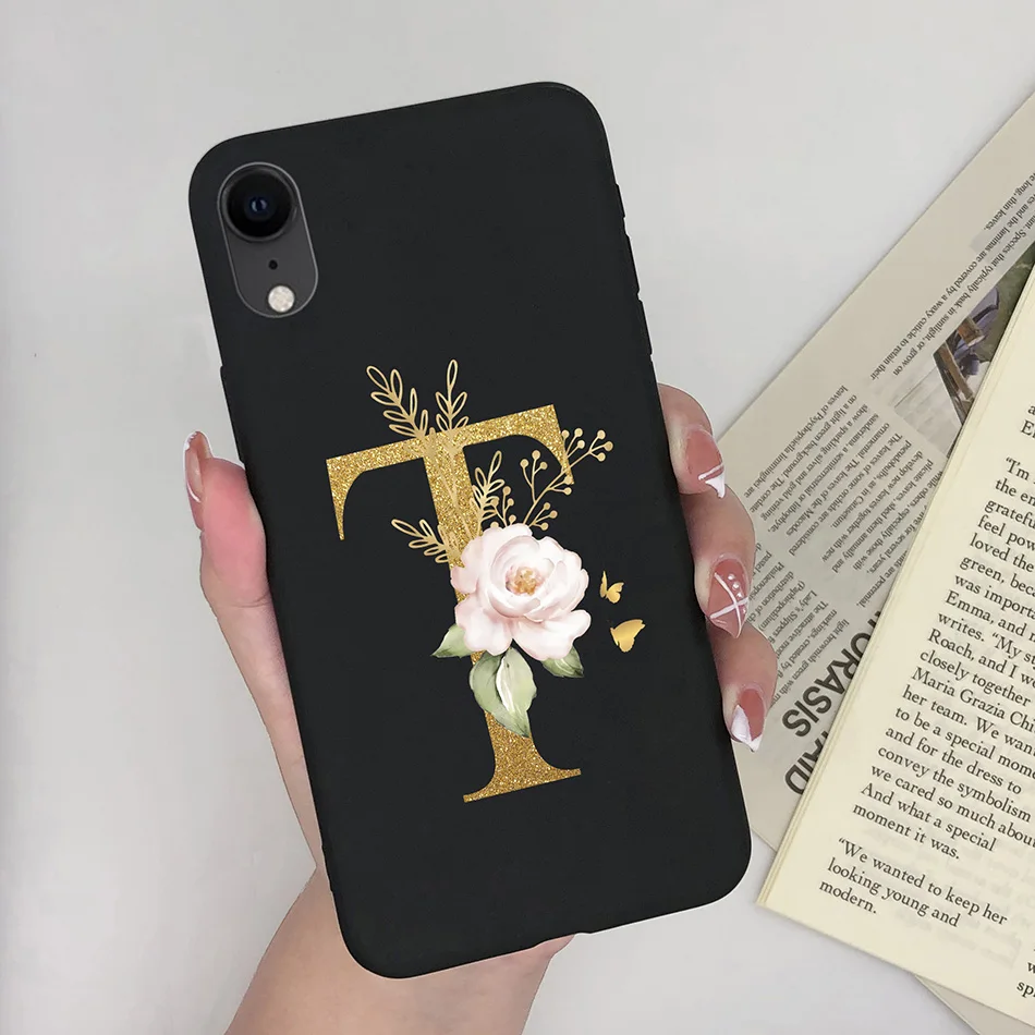 Cute Black Cat TPU Silicone Phone Case - Pretty Fashion Letters Design, Stylish Back Cover