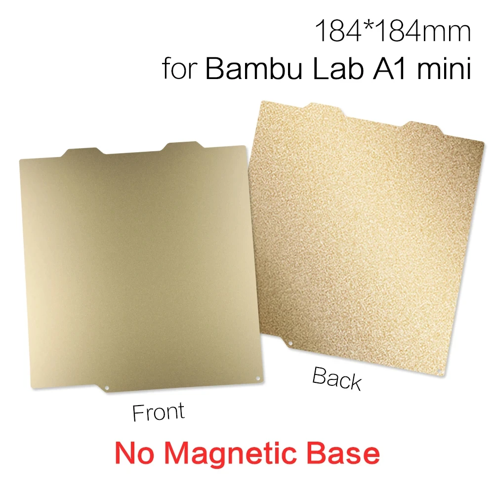 PEI-Platte für Bambu Lab A1 Mini Bauplatte 3D-Drucker PEY PEO PET H1H Platte 184x184mm Federstahl-Blatt für Bambu A1 Mini – Detail 4