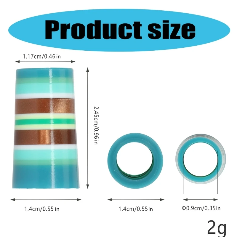 Colorful Striped Golfing Tapered Ferrules for 0.35Inch Tapered Parallel Shafts 6