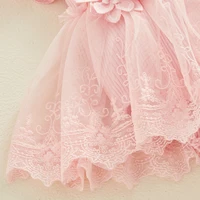 Summer Baby Girl 2pcs Lace Rompers Outfits Mesh Lace Ruffle Bodysuits Dress + Hairband Toddler Fashion Jumpsuits Clothes 3