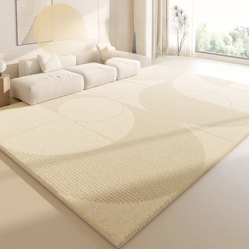 Cream Style Living Room Sofa Large Area Carpets Beige Bedroom Bedside Carpet Soft Comfortable Cloakroom Balcony Rugs IG Alfombra 4