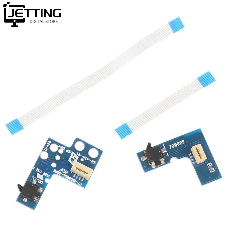 1set Power ON OFF Reset Switch Board With 8pin Flex Ribbon Cable For PS2 70000 90000 Repair