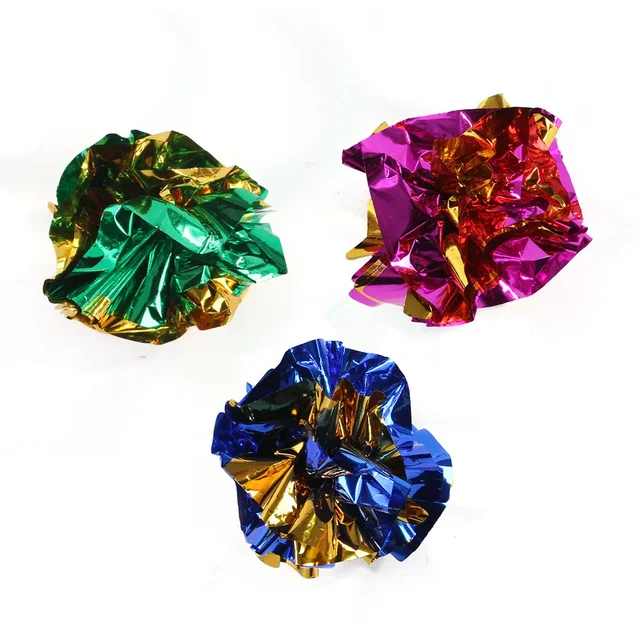 14 Pack Spring Paper Hair Ball Cat Toy Set Cat Toy Interactive  Pet Products for Cat Toys Pet Accessories 4