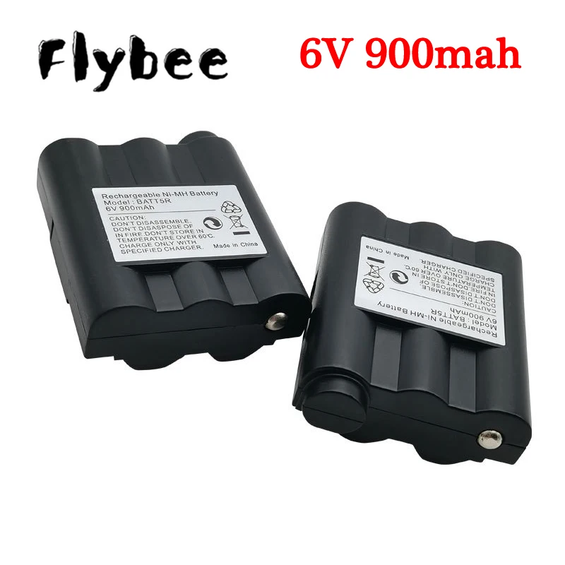 Batteria Batt5R Avp7Gxt Ni-Mh Batteria 6.0V 900 Mah Per Midland G7, Midland G9, Midland Gxt Serie Gxt600, Gxt635, Gxt650 Batt-5R