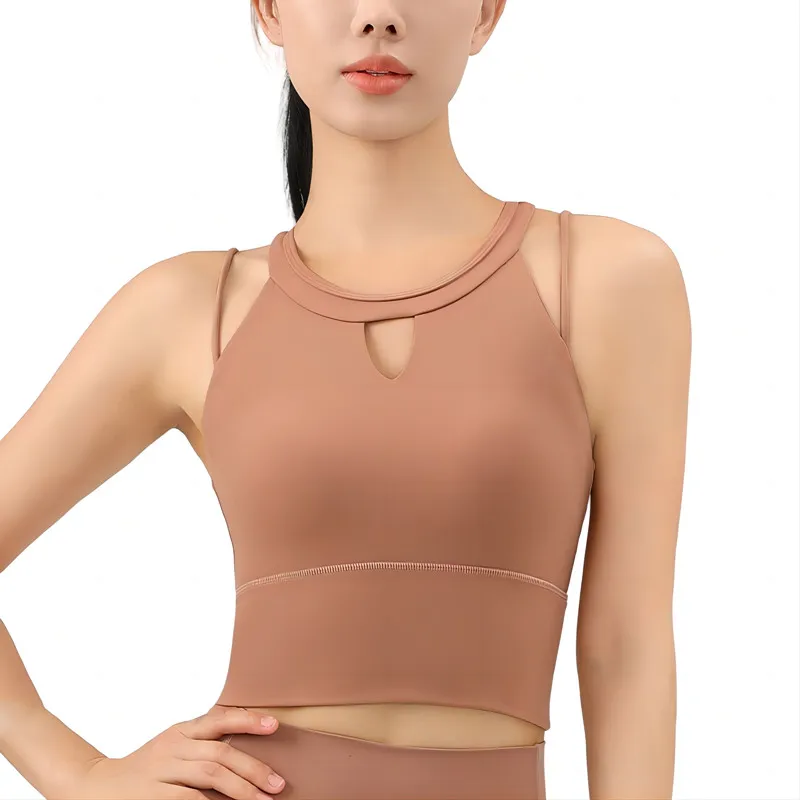 

Lycra Sports Bra Top Woman Gym Comfortable One-piece Vest Style Running Fitness Pilates Training Yoga Clothes Women’s Underwear