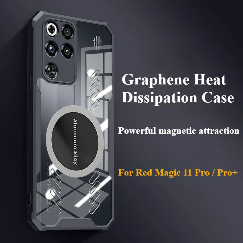 Magnetic Graphene Cooling Anti-Fall Phone Case with Air Bag Protection