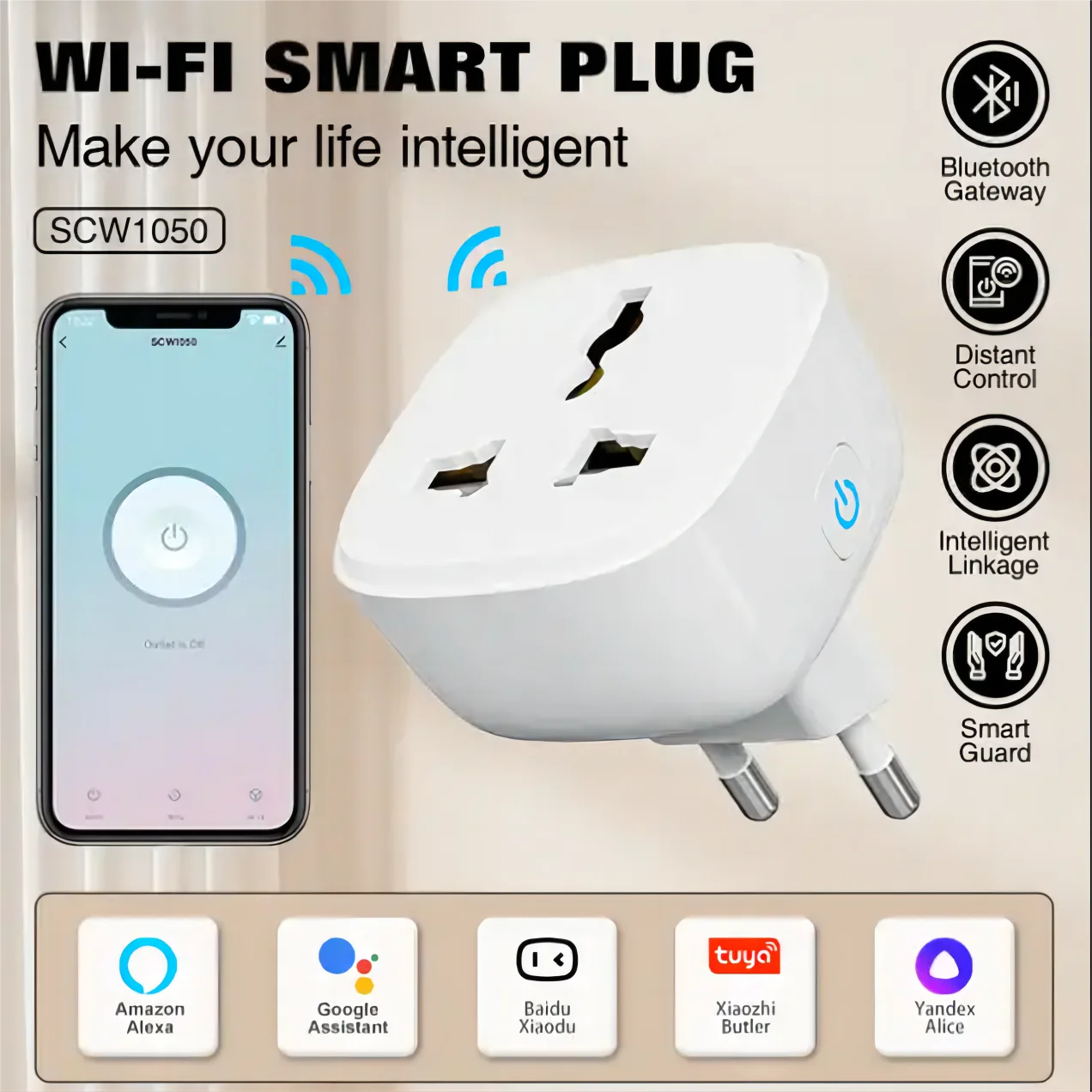 LDNIO  Ʈ   ġ  ޴ Ƽ, EU ̱  ÷ , 2500 W  Ȩ   Ÿ̸ ÷