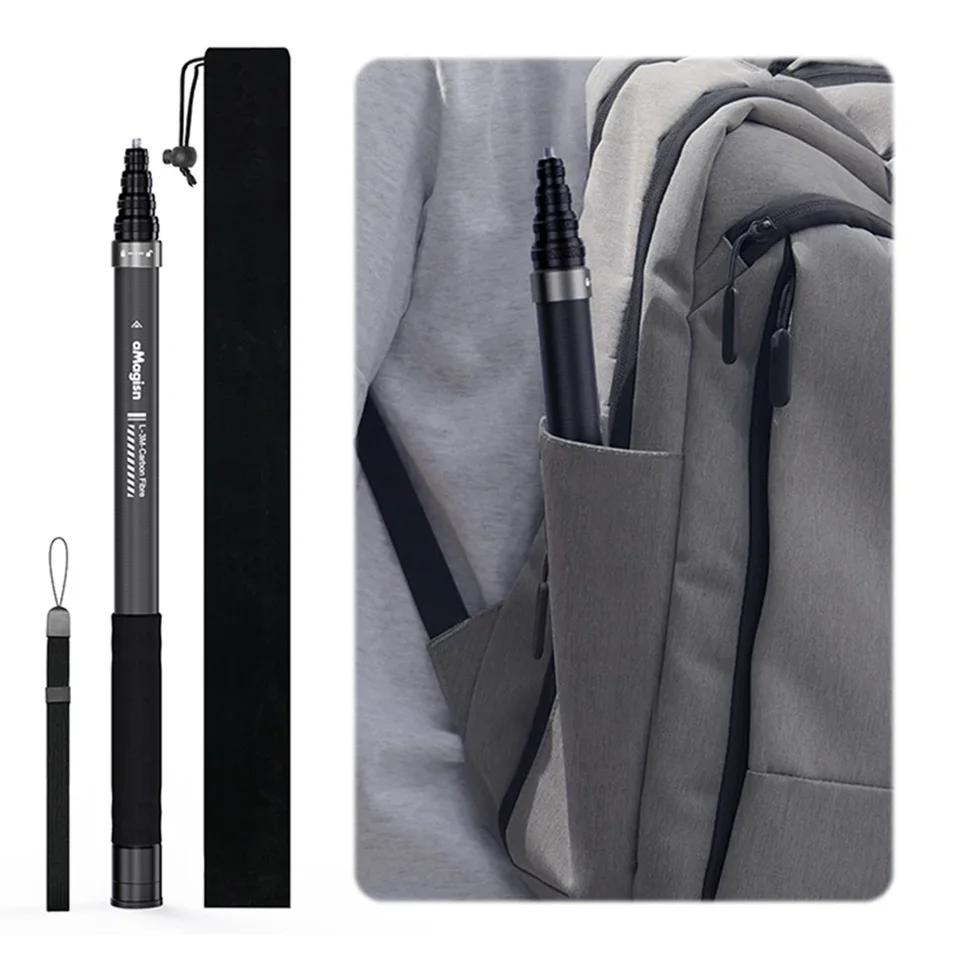 Invisible Selfie Stick Carbon Fiber Extension Pole