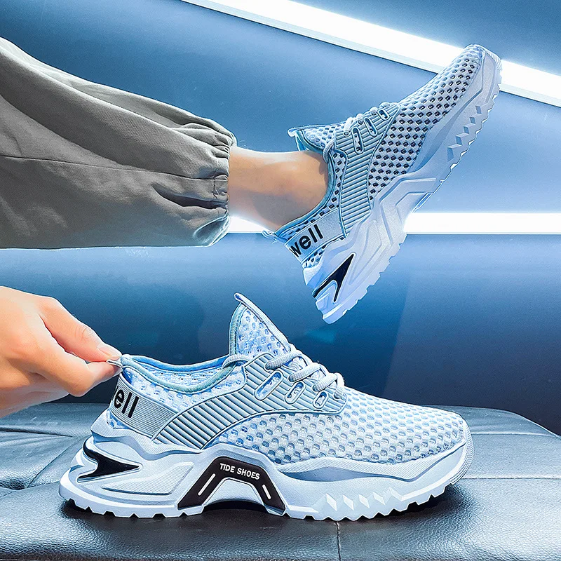 

Summer Breathable Mesh Shoes Fashion Trendy Mens Shoes Outdoor Casual Running Shoes for Men Comfortable Sneakers Non-slip zapato