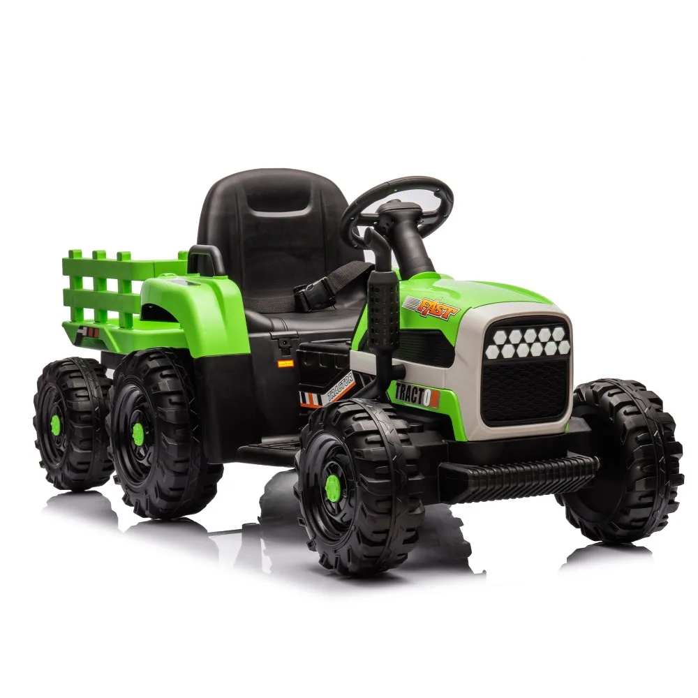 

Electric Tractor Toy Remote Control,3 Speed Adjustable,USB,MP3 ,Bluetooth,LED Light,Two-point Safety Belt,toy gift for kids