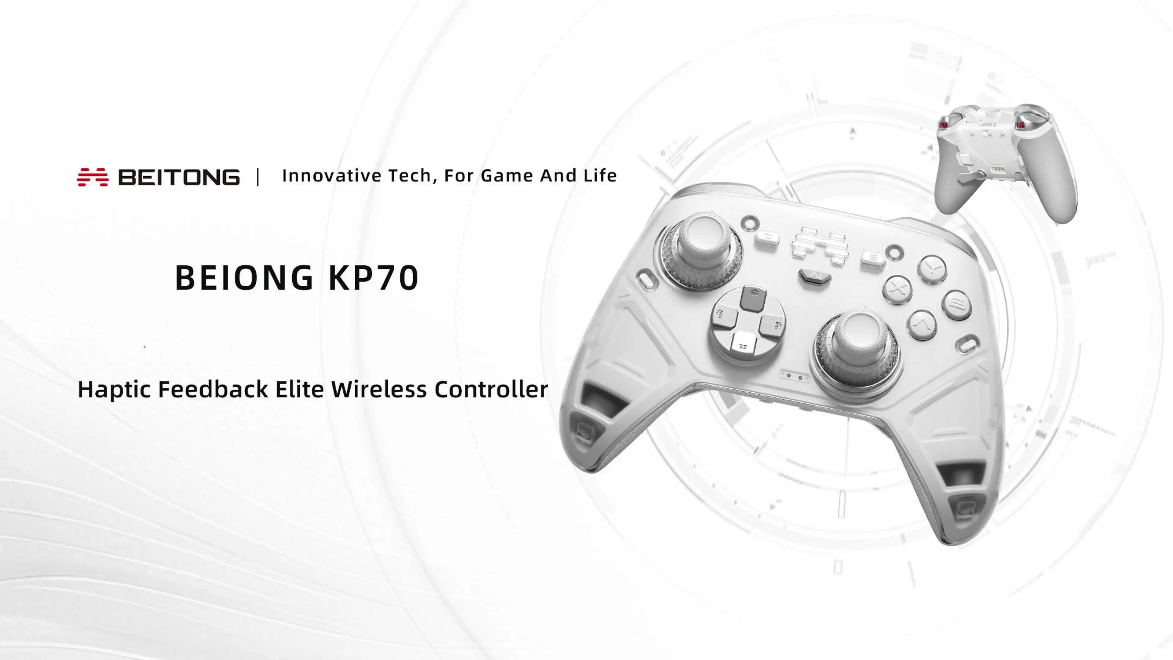 BEITONG KP70 ハプティックフィードバック ワイヤレスコントローラー