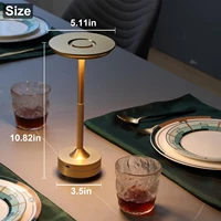 Classic Touch Sensor LED Table Lamp Rechargeable Cordless Desk Lamp 3 Color Adjustable Temperatures Modern Style LED Night Light 2