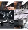 Flex Head Ratcheting Wrench Set,WOZOBUY Metric Ratchet Combination Wrenches Cr-V Gear Spanner Set Car Key Wrench Repair Tool Set 5