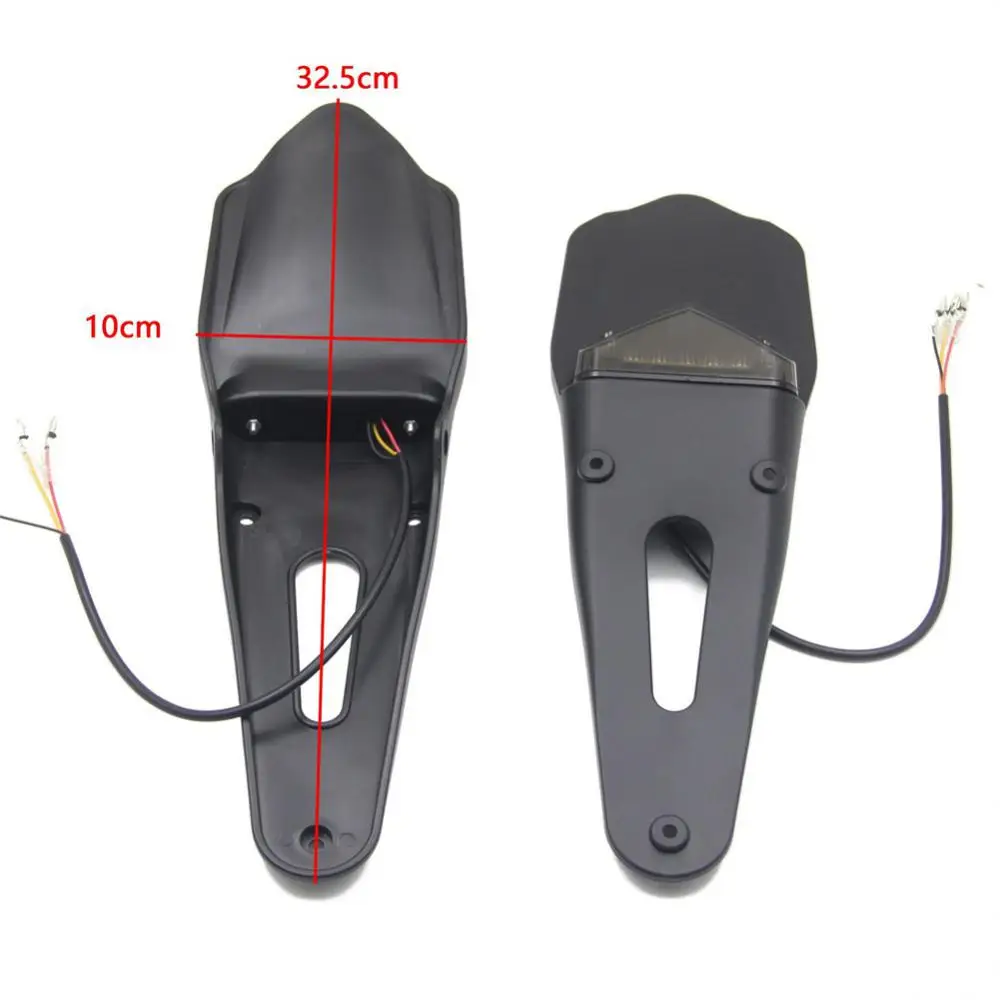 License plate holder Motorcycle license plate holder Motorcycle taillight Motorcycle Universal 12V LED Taillight Brake Lamp With Rear Fender License Plate Bracket Holder For Enduro Off-Road Bike