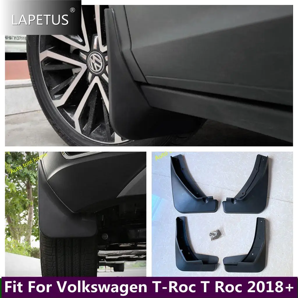 

Front + Rear Mudguards Mud Splash Flaps Muds Fender Protector Cover Trim For Volkswagen T-Roc T Roc 2018 - 2022 Car Accessories