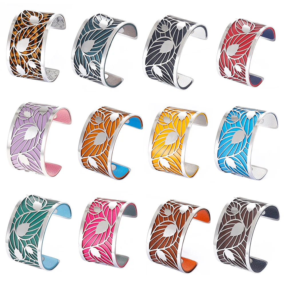 Interchangeable Bracelets Leather Bangle Jewelry Women For Yoiumit