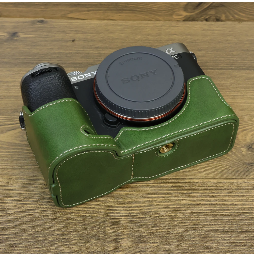 Premium PU Leather Half Base Bag Body Case Cover
