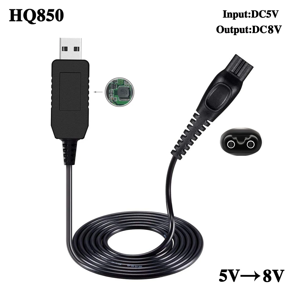 Shaver Charger Power Lead For Philips Norelco One Blade QP2530 QP2630 QP2510 QP2531 Razor 8V HQ850