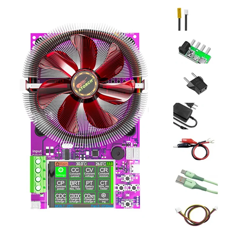 

ATORCH CL24R 150 Вт 4-проводной тестер емкости аккумулятора Wifi Tuya 2,4 дюймов TFT 1,2 в умный электронный тестер нагрузки вилка европейского стандарта