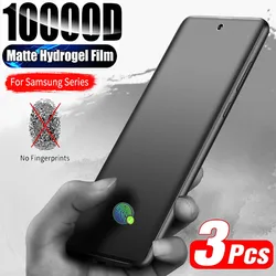 3Pcs Matte Hydrogel Film for Samsung S21 S20 S22 Ultra S10 S9 S8 Plus FE Screen Protectors For Samsung Note 20 10 9 8 Plus S23U