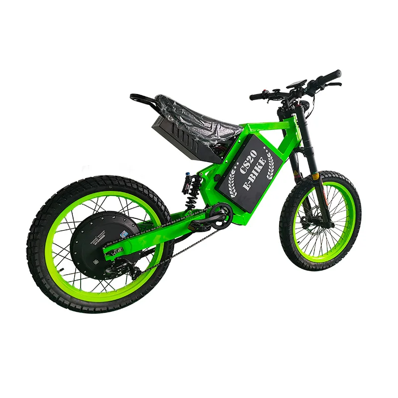 New CS20 72V 12000W Electric Mountain Bike Aluminum Frame Stealth Bomber Electric Bike