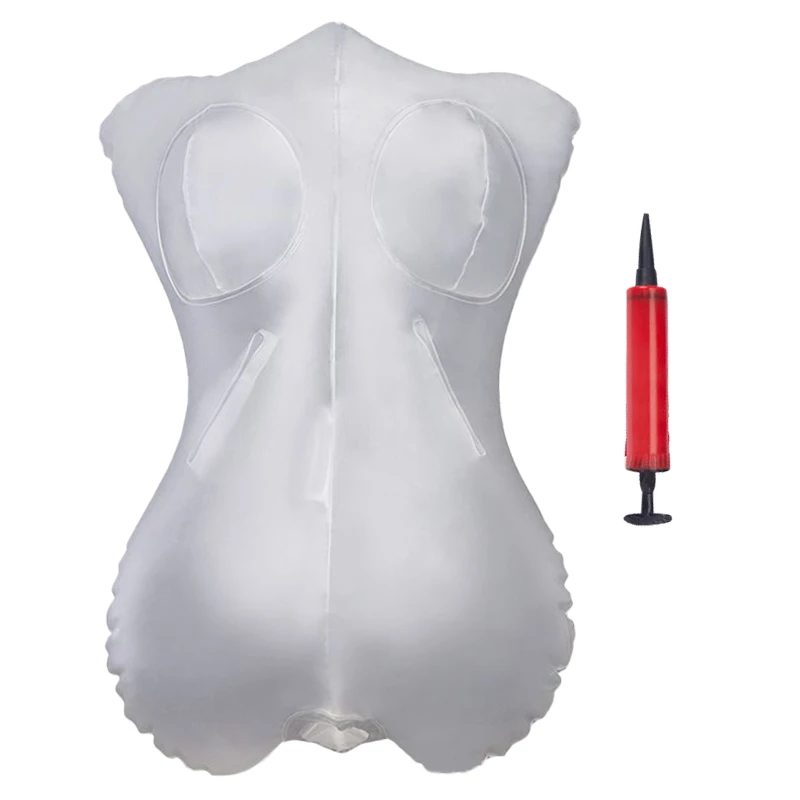One-piece transparent inflatable men's masturbator 5