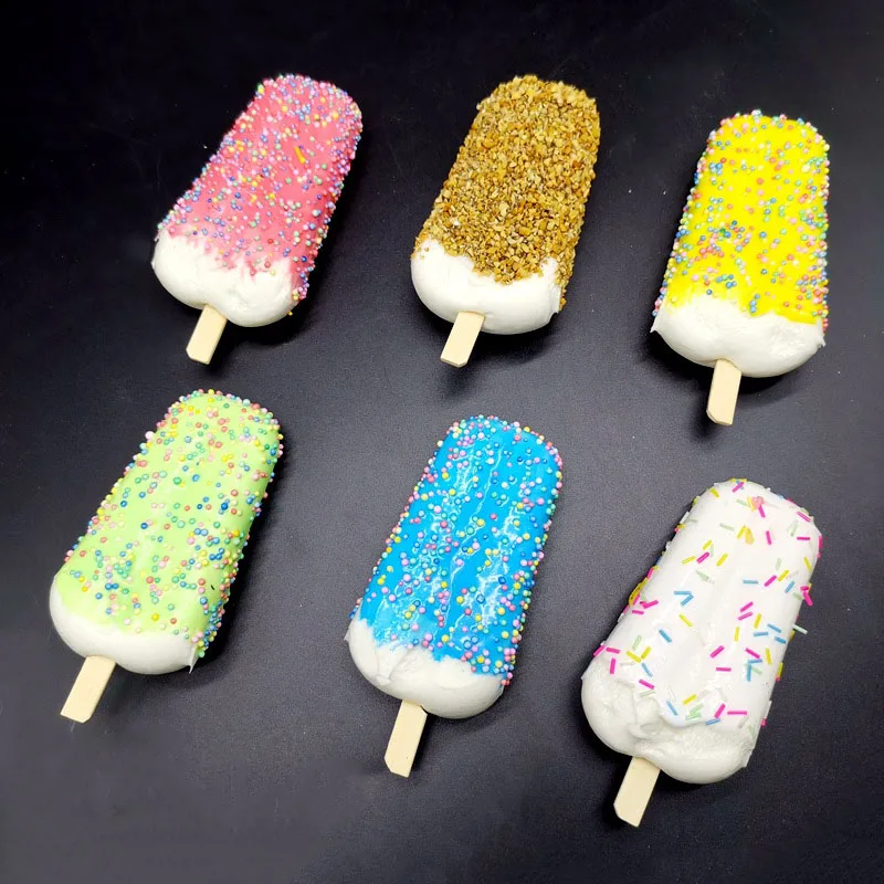Food model food photography props Simulation popsicle model cool and refreshing summer fake ice cream artificial ice cream photo props shop window decoration
