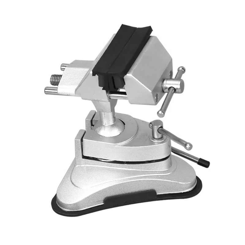 Woodworking Table Vise with Suction Cup Base Practical Aluminum Alloy Vacuum Base  Vise 360 Degree Rotation 5