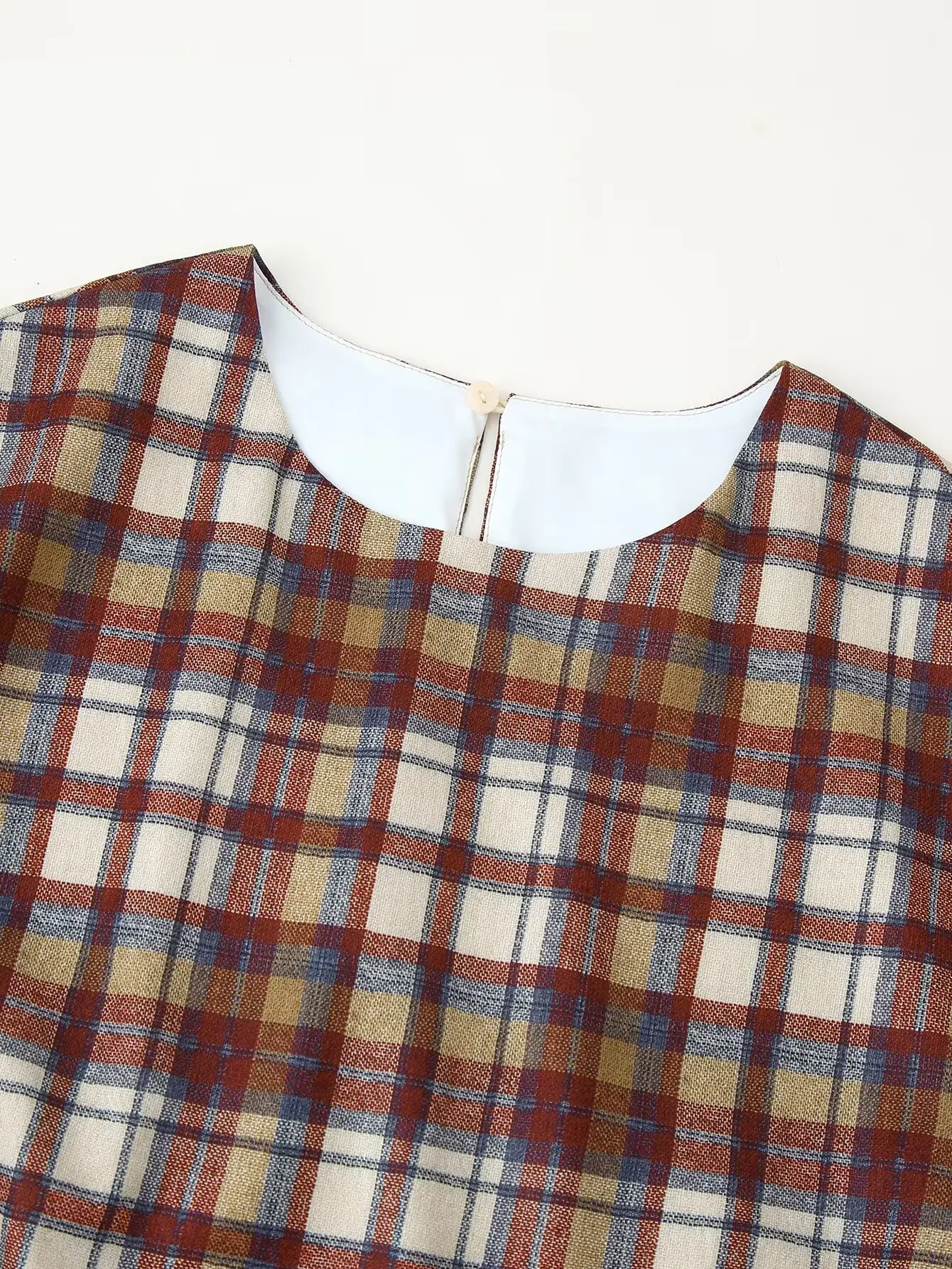 Women Spring Autumn New Slimming Vintage Plaid Dress Female Long Sleeve Knot Waist Design Fashion A- Line Mini Dress Streetwear