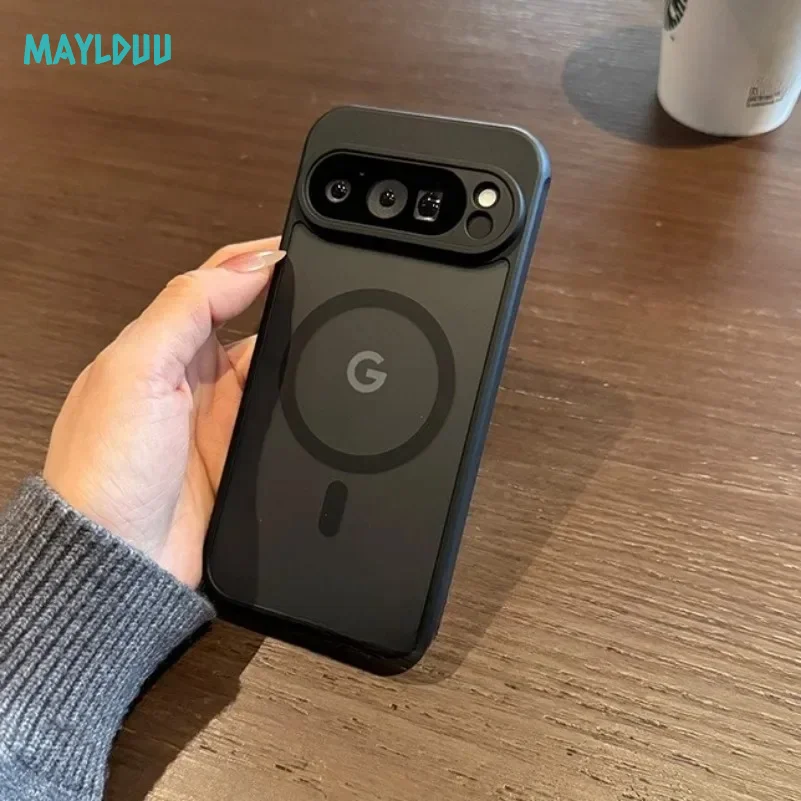 Luxury Armor Back Slim Matte Clear Wireless Charging Case