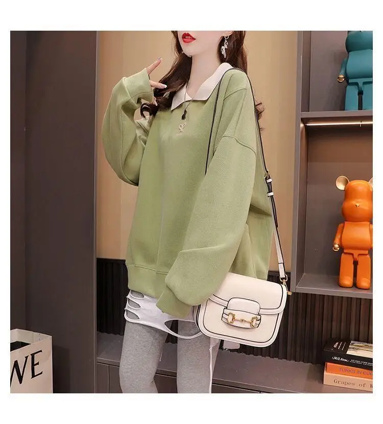 Streetwear Polo Neck Sweatshirt 17